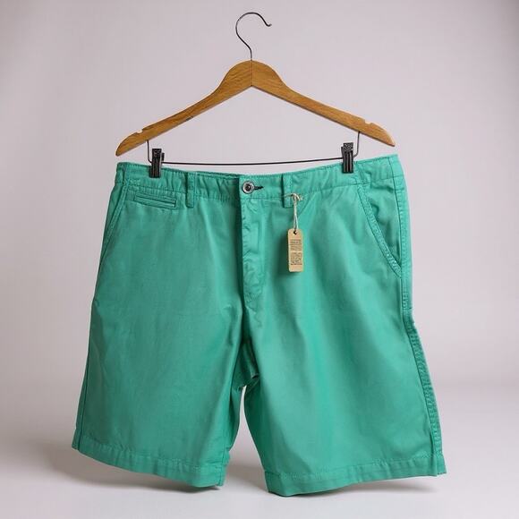 NWT American Eagle 10" Classic Twill Chino Shorts Seafoam Green Men's Size 35 - Picture 1 of 11
